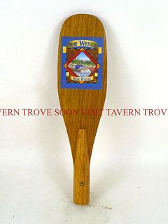 Nor Wester Brewery Hefe Weizen Beer Canoe Paddle 12 Inch Tap Handle