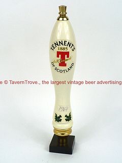 1990s Scotland Tennent's Beer 8¼ Inch Pub Style Wood Tap