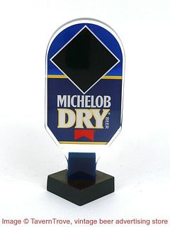 1990s Michelob Dry Beer Ski Skiing 6½ Inch Acrylic Tap Handle