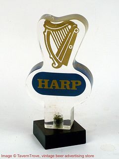 1970s Ireland Harp Lager Beer 5¼" Lucite Tap Handle