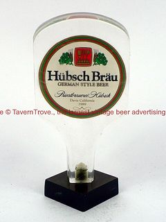 1970s Germany Hubsch Brau Beer 5¼ Inch Acrylic Tap