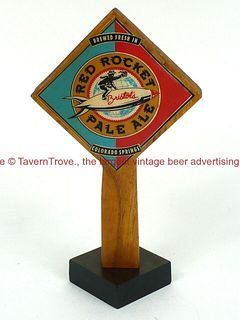1994 Colorado Springs Red Rocket Pale Ale 6¾ Inch Wood Tap