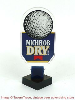 1990s Michelob Dry Beer Golf 6½ Inch Acrylic Tap Handle
