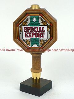 1980s Heileman Special Export Octagon 8½" Wood Tap Handle