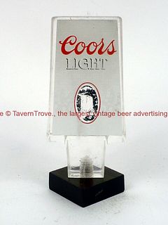 1970s Early Coors Light 5¾ Inch Acrylic Tap