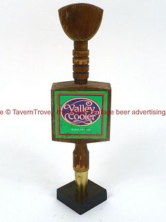 1980s Glunz Cellars Valley Wine Cooler 9¾ Inch Wood Tap Handle