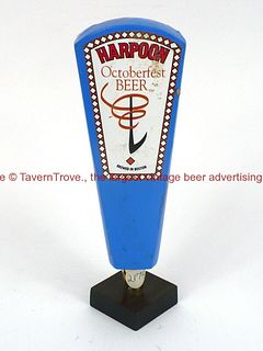 Early-1990s Boston Harpoon Octoberfest 8¼ Inch Wood Tap Handle