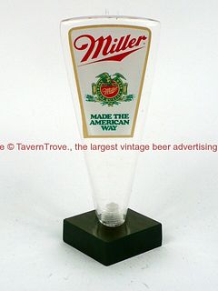1990s Miller Beer "American Way" 5¾ Inch Acrylic Tap