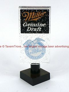 1990s Miller Genuine Draft Cold Filtered Snow 6 Inch Acrylic Tap