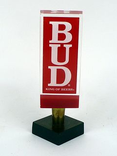 NOS 1980s Budweiser Bud Beer Red 6 Inch Stemmed Acrylic Tap