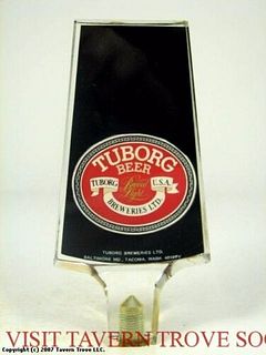1970s Tuborg Beer Acrylic Tap Handle