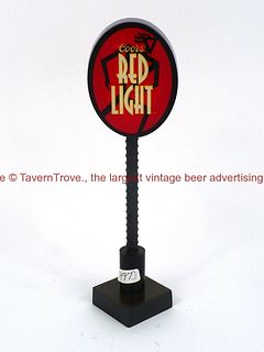 1990s Coors Red Light Beer 9 Inch Wood Tap