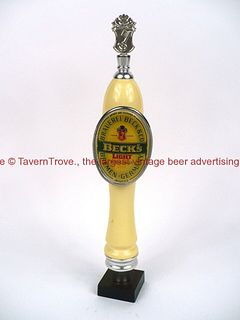 1990s Germany Bremen Beck's Light Beer 13¼ Inch Pub Style Wood Tap