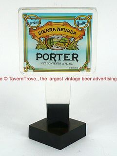 1980s Sierra Nevada Porter Square 5¾ Inch Acrylic Tap
