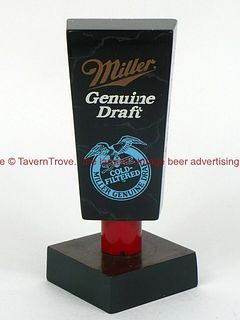 1980s Miller Genuine Draft Beer Granite 4½ Inch Acrylic Tap