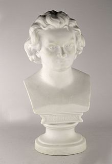 Bust of Beethoven in Biscuit de Sevres