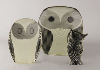 Acrylic owls by Abraham Palatnik