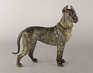 Dog in Viennese Bronze (Austria), circa 1920