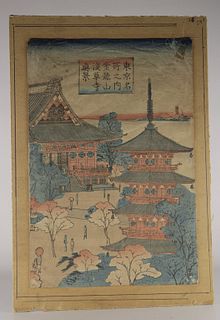 Japanese engraving serigraphy print