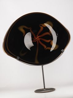 Planas Viau - A contemporary decorative Murano glass dish