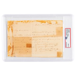 James K. Polk Autograph Letter Signed - PSA MINT 9