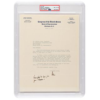 John F. Kennedy Typed Letter Signed - PSA NM-MT 8