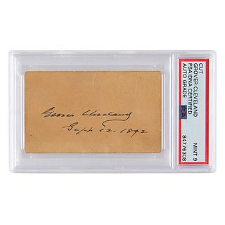 Grover Cleveland Signature - PSA MINT 9