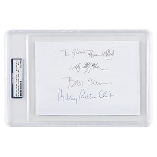 Bill and Hillary Clinton Signatures