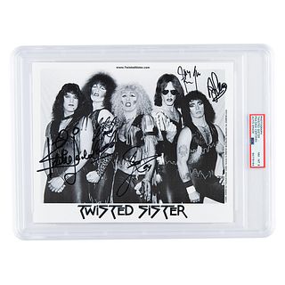 Twisted Sister Signed Photograph - PSA NM-MT 8