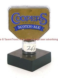 1970s Australia Coopers Scotch Ale 3 Inch Plastic Tap Handle