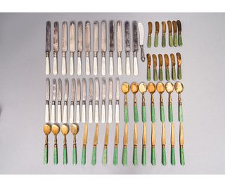 MOTHER-OF-PEARL HANDLED KNIVES etc