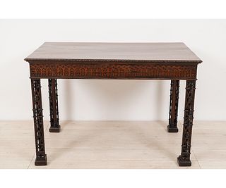 GOTHIC REVIVAL LIBRARY TABLE