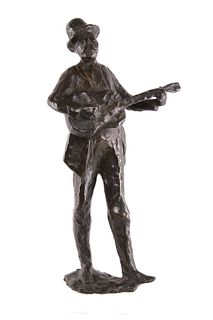 Harry Jackson (1924-2011) "Man With Guitar" Bronze