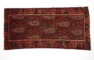 1930's Mir Persian Hand Knotted Wool Runner Rug