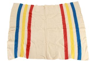 Vintage Golden Dawn 100% Wool Blanket JC Penney