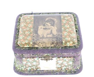 Early 1900s Vintage Handkerchief Box