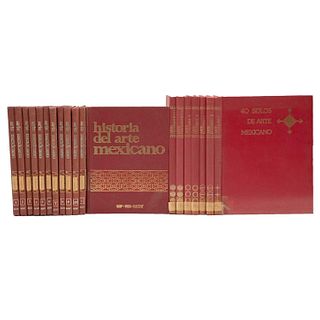 Libros sobre Arte Mexicano. Historia del Arte Mexicano / Cuarenta Siglos de Arte Mexicano. Piezas: 20.