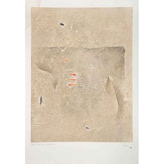 RAYMUNDO SESMA, Tres días crepusculares, 1983, Firmada, Colografía 89 / 150, 71 x 49.5 cm medidas totales