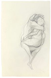 Rico LeBrun Original Pencil Drawing of Man & Woman