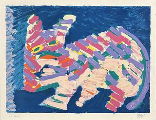 Karel Appel Lithograph (From The Cats Portfolio)