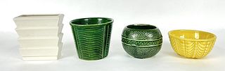 (4) Vintage American Pottery Vessels
