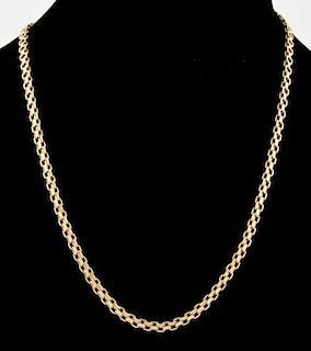 Gold Vermeil Sterling Silver Chain Necklace