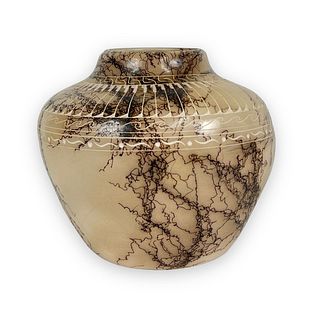 Val Skeeter Horsehair Pottery Vase