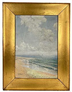 Harry Church Whorf Seascape Oil On Canvas