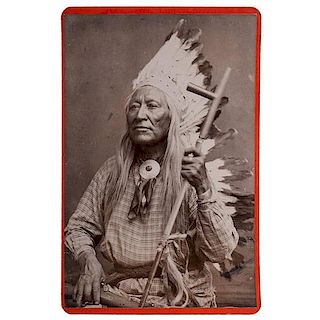 Chief Washakie Cabinet Card by Baker & Johnston 