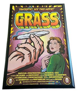 Vintage "Grass" Marijuana Documentary Movie Poster