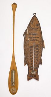 Fish and Oar Thermometers