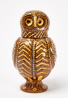 Contemporary Redware Owl Pitcher