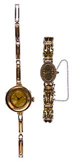 Bulova 14k Yellow Gold Case and Band Wristwatch