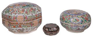 Chinese Porcelain Covered Boxes
